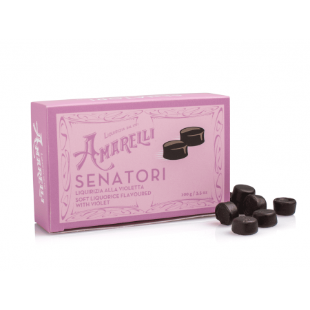 Лакричные конфеты с фиалкой Amarelli Senatori, 100 г